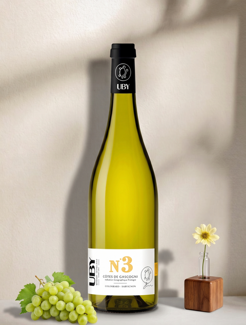 UBY N°3 Colombard Sauvignon vin blanc Côte de Gascogne