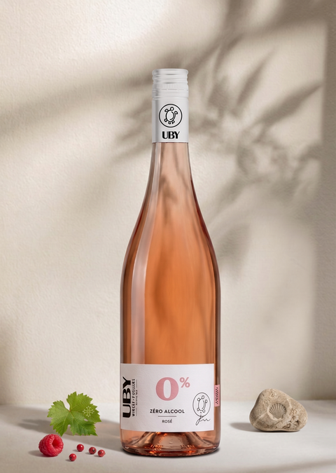 UBY Zéro alcool  Rosé Fruité- VIN SANS ALCOOL - UBY - Rosé