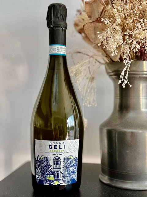 Prosecco Donna Geli et bouquet de fleurs séchées