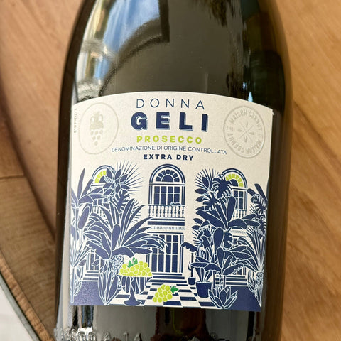 Étiquette du Prosecco Donna Geli Extra Dry DOC