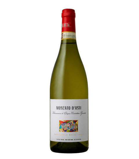 Bouteille de Moscato d'Asti DOCG Dogliotti 1870, vin blanc doux pétillant du Piémont