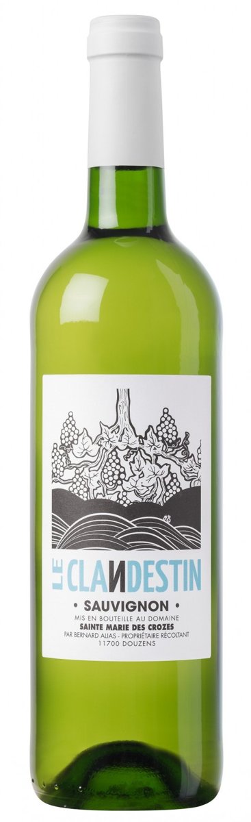 Le Clandestin, Domaine Sainte Marie des Crozes, IGP Pays d'Oc blanc