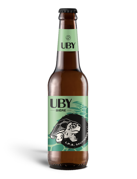 Bouteille de bière IPA au Sauvignon UBY
